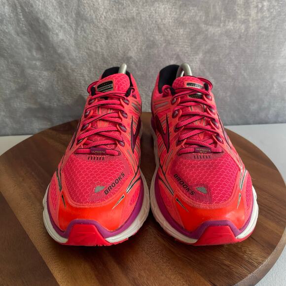 Brooks Womens 11 Transcend Ultimate Ride 1201501B878 Pink Running Shoes Sneakers - Picture 5 of 16